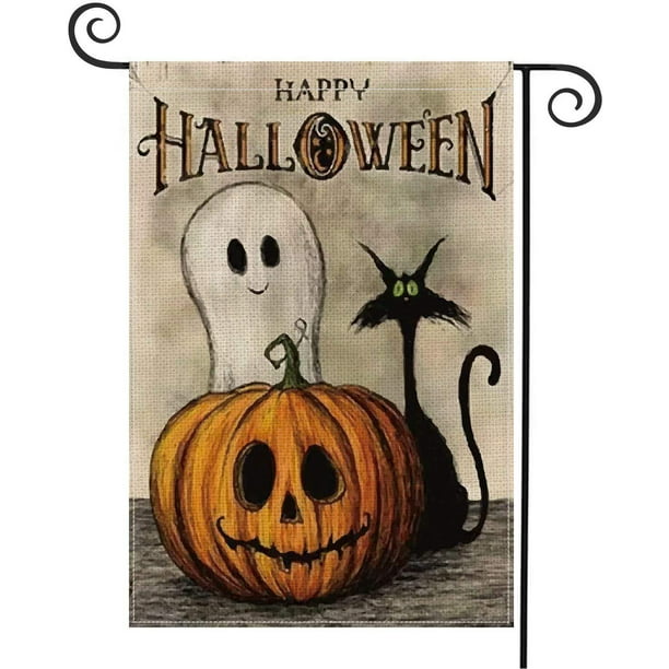 Happy Halloween 3' X 2' 3ft x 2ft Flag With Eyelets Premium Quality Decoration 